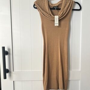 Bebe Womens cowl neck sweater dress